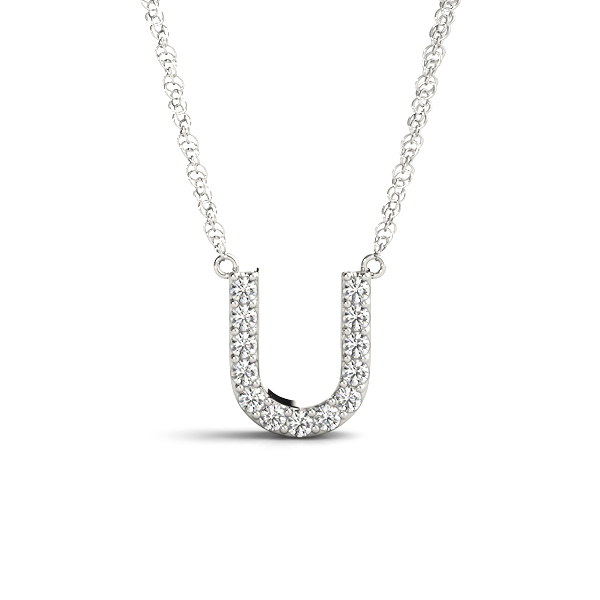 Initial U Pendant