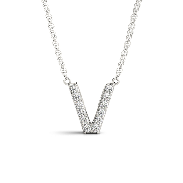 Initial V Pendant