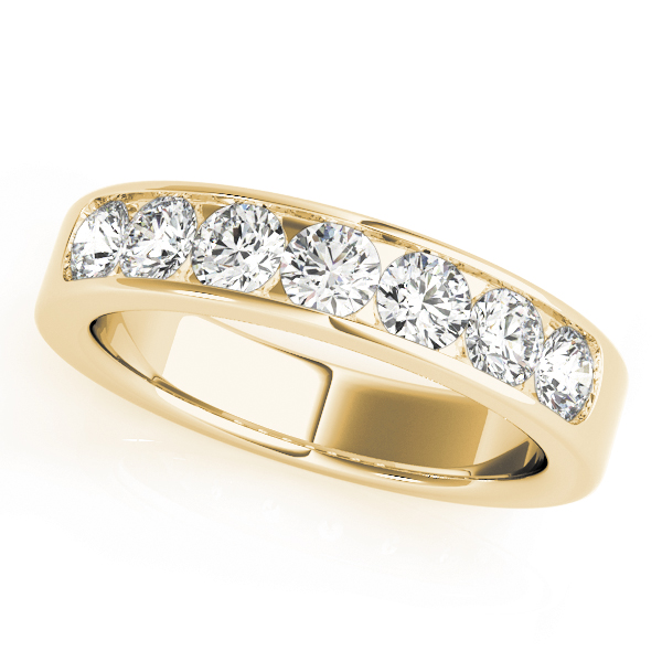 Channel Set Wedding Band