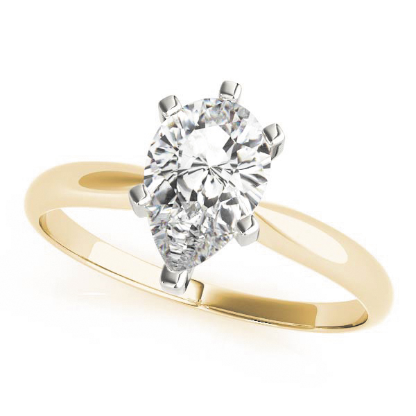 Solitaire Pear Shape Engagement Ring