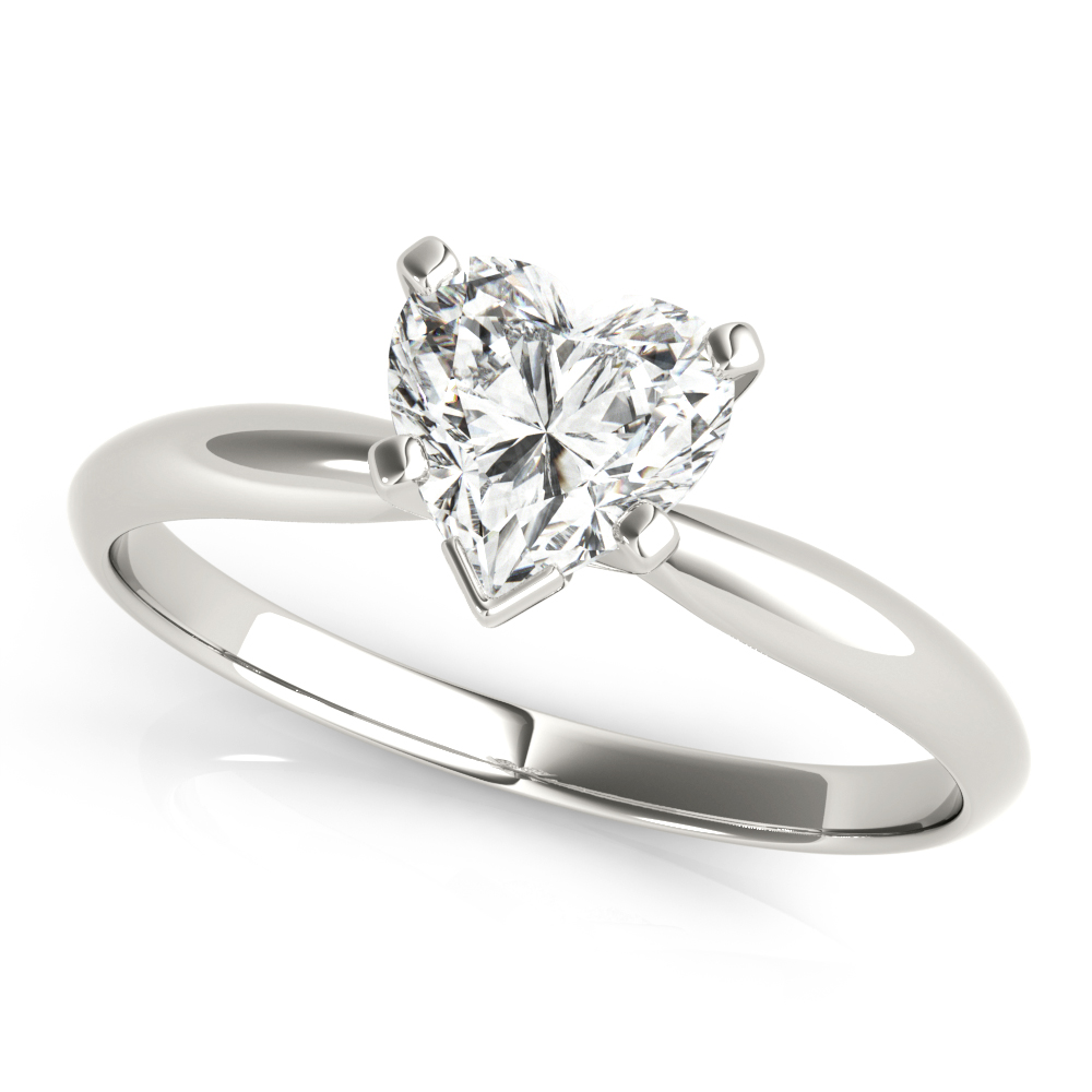 Solitaire Heart Shape Engagement Ring