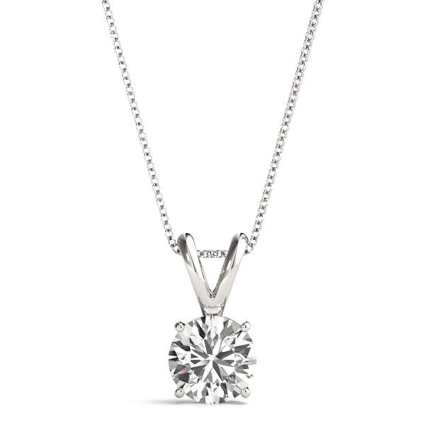 Round Solitaire Pendant