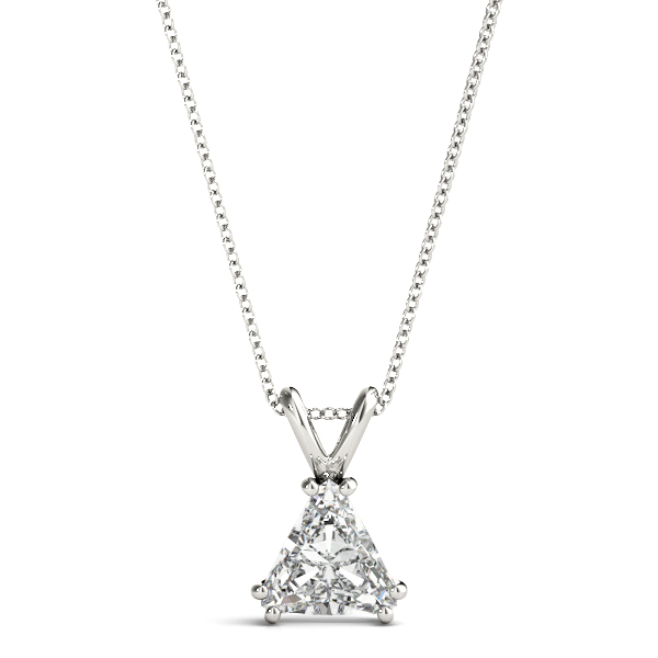 Solitaire Trillion Cut Pendant