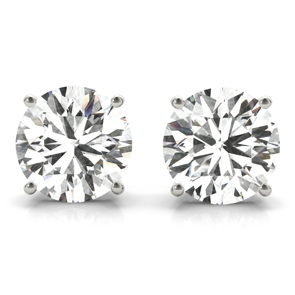 Round 4-Prong Solitaire Studs