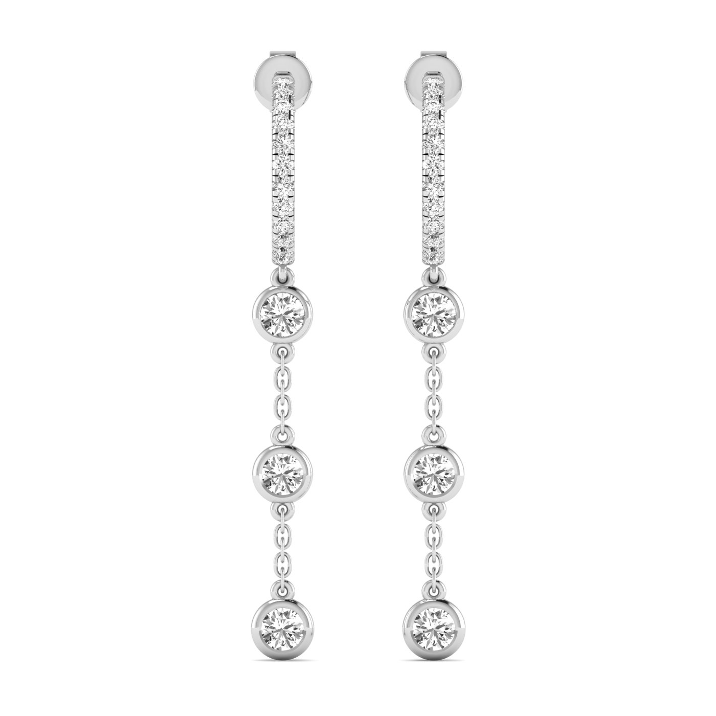 LGD Round Drop Earrings