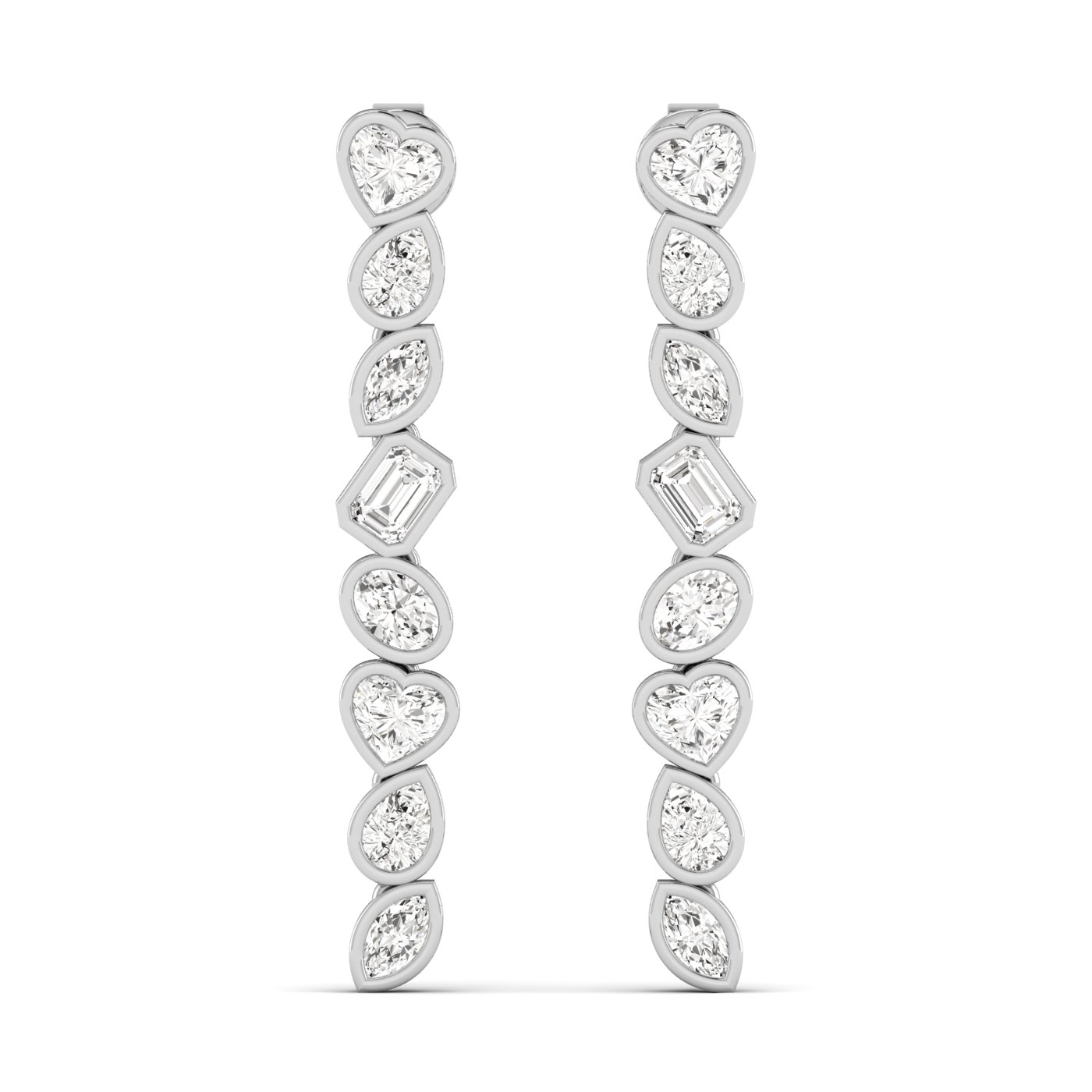 LGD Multi-Shape Drop Earrings