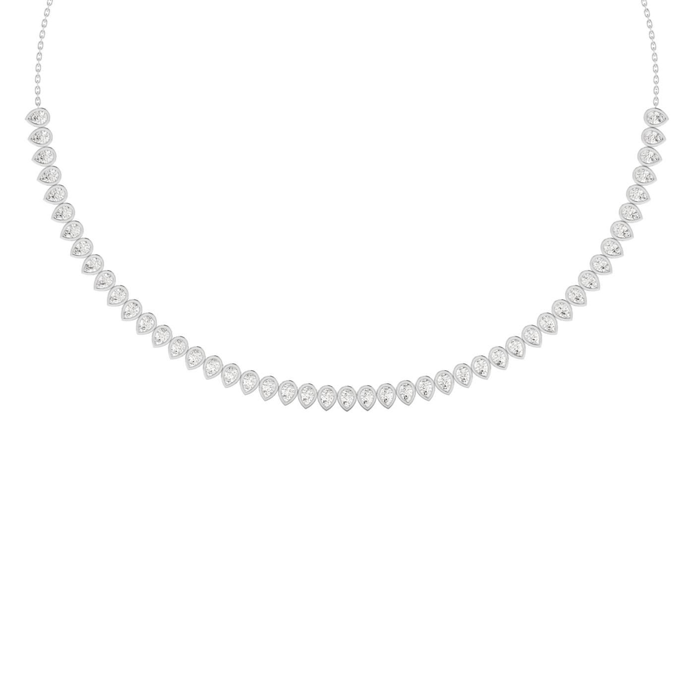 LGD Pear Stationary Necklace