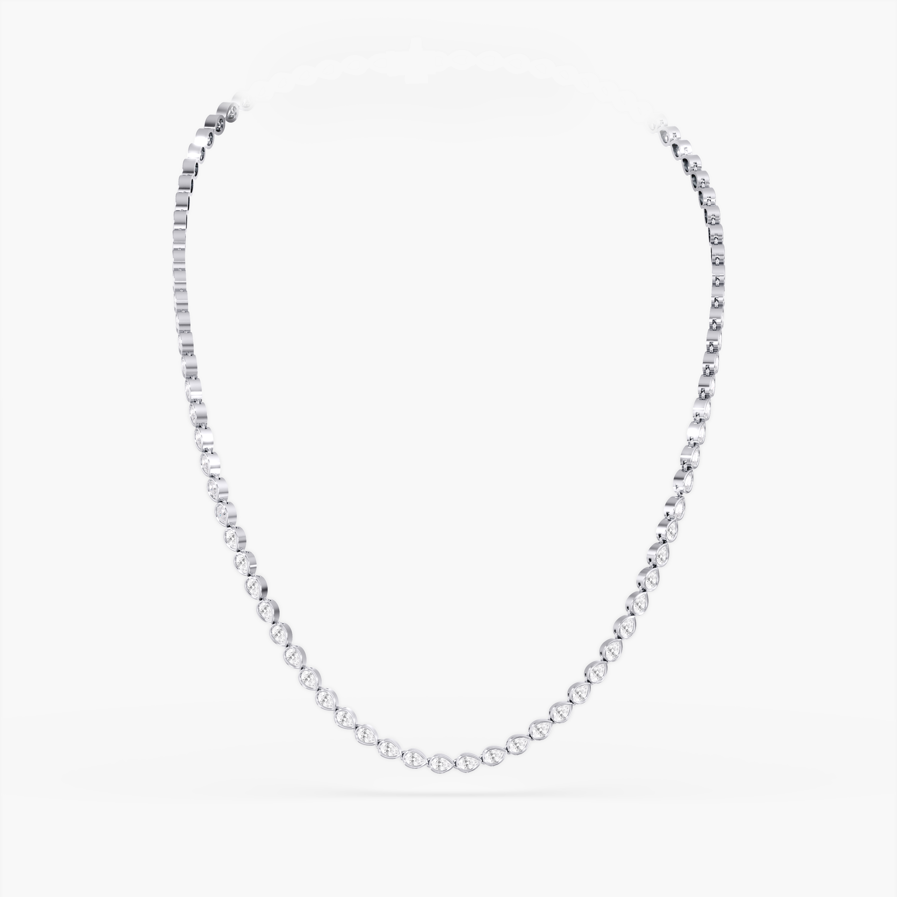 Pear Tennis Necklace