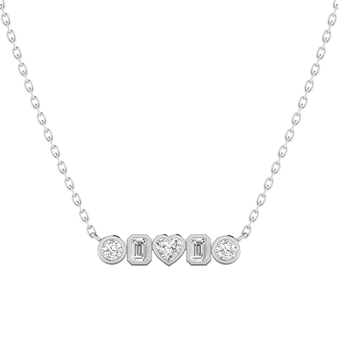 LGD Multi-Shape Bar Pendant w/ Chain