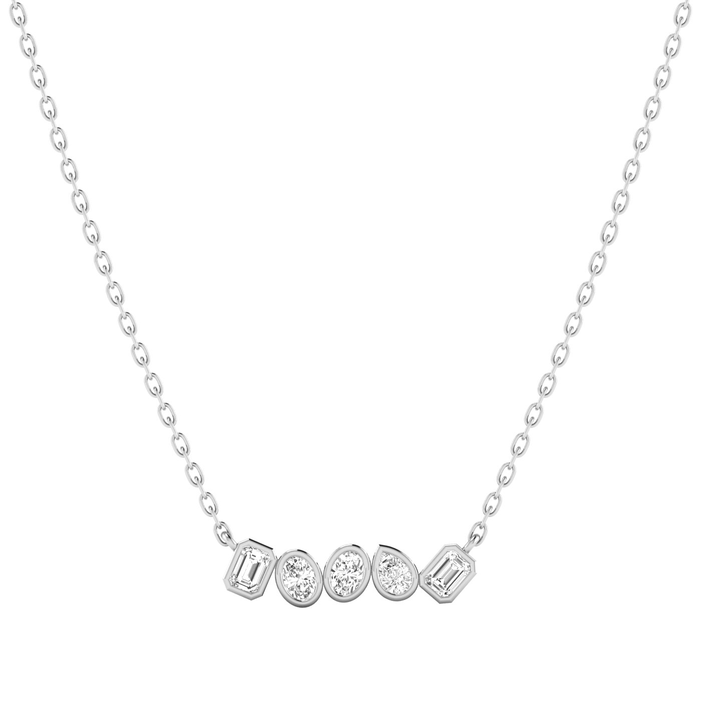 LGD Multi-Shape Bar Pendant w/ Chain