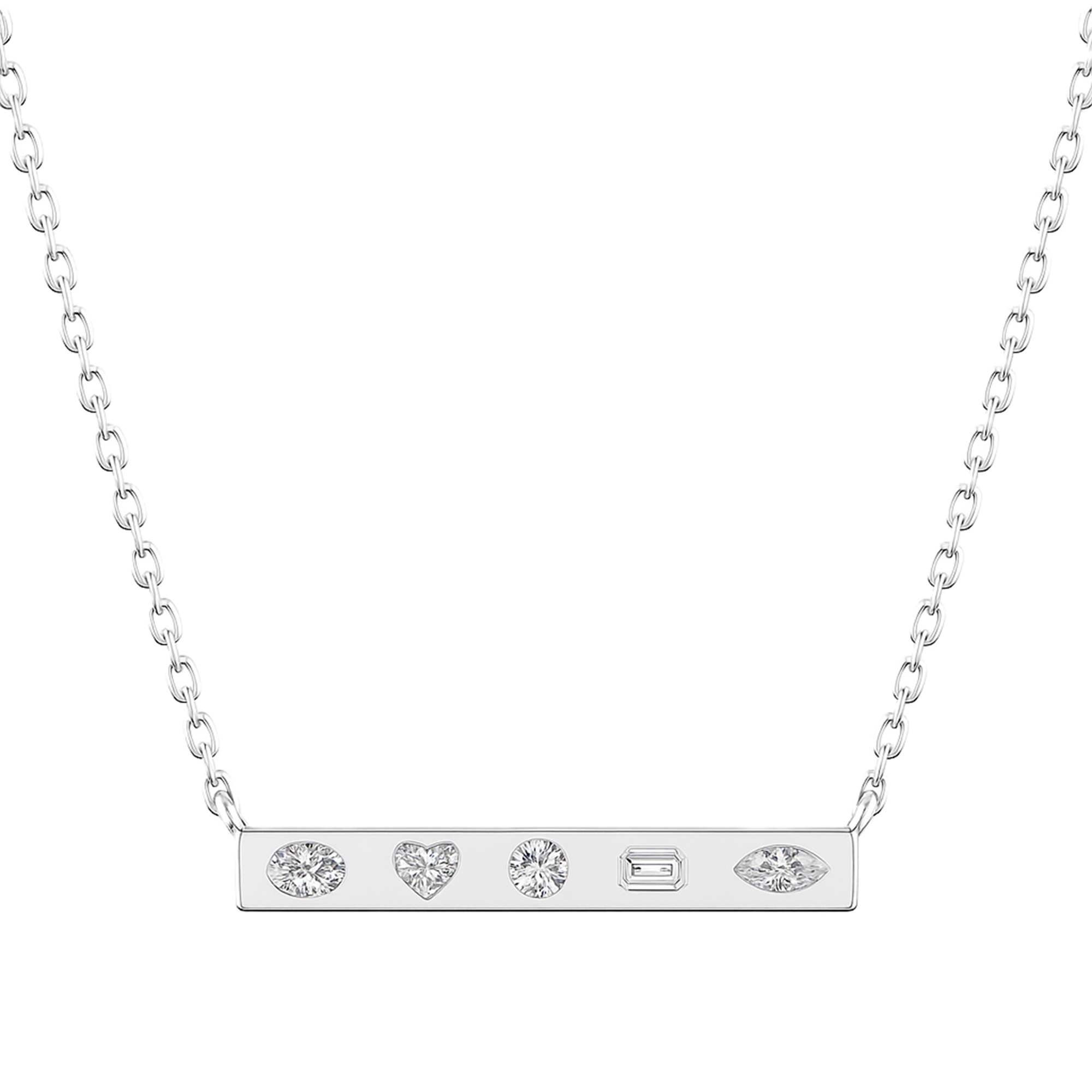LGD Multi-Shape Bar Pendant w/ Chain