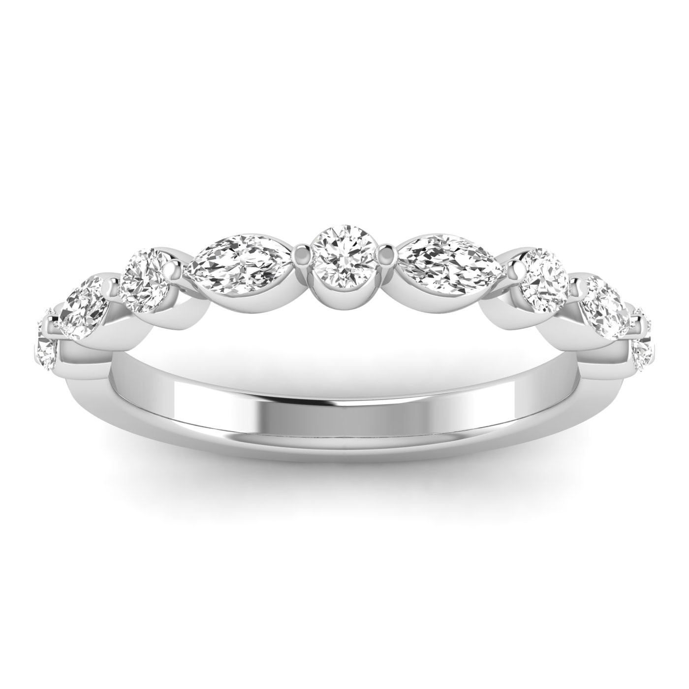 LGD Alternating Marquise & Round Band