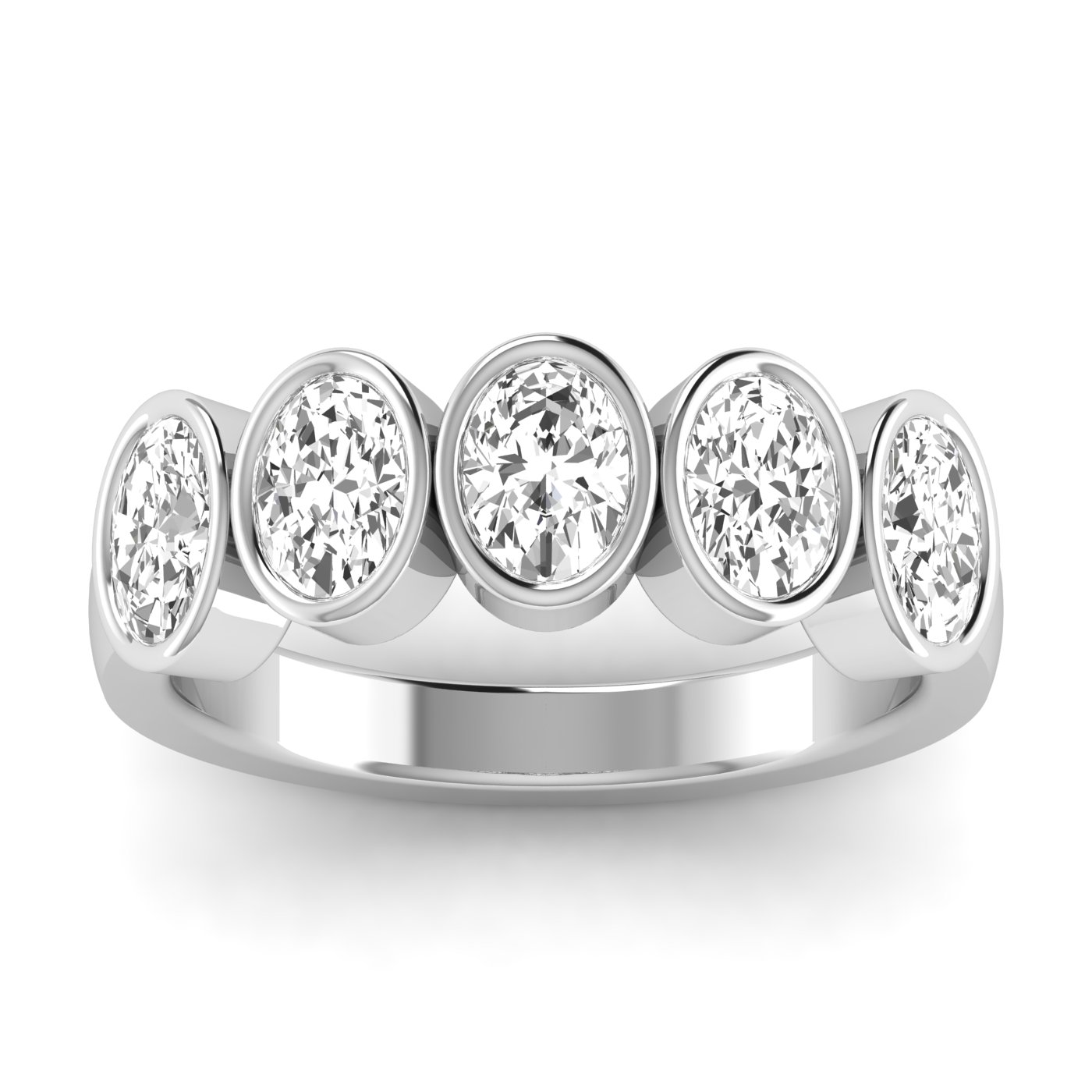 5 STONE OVAL RING