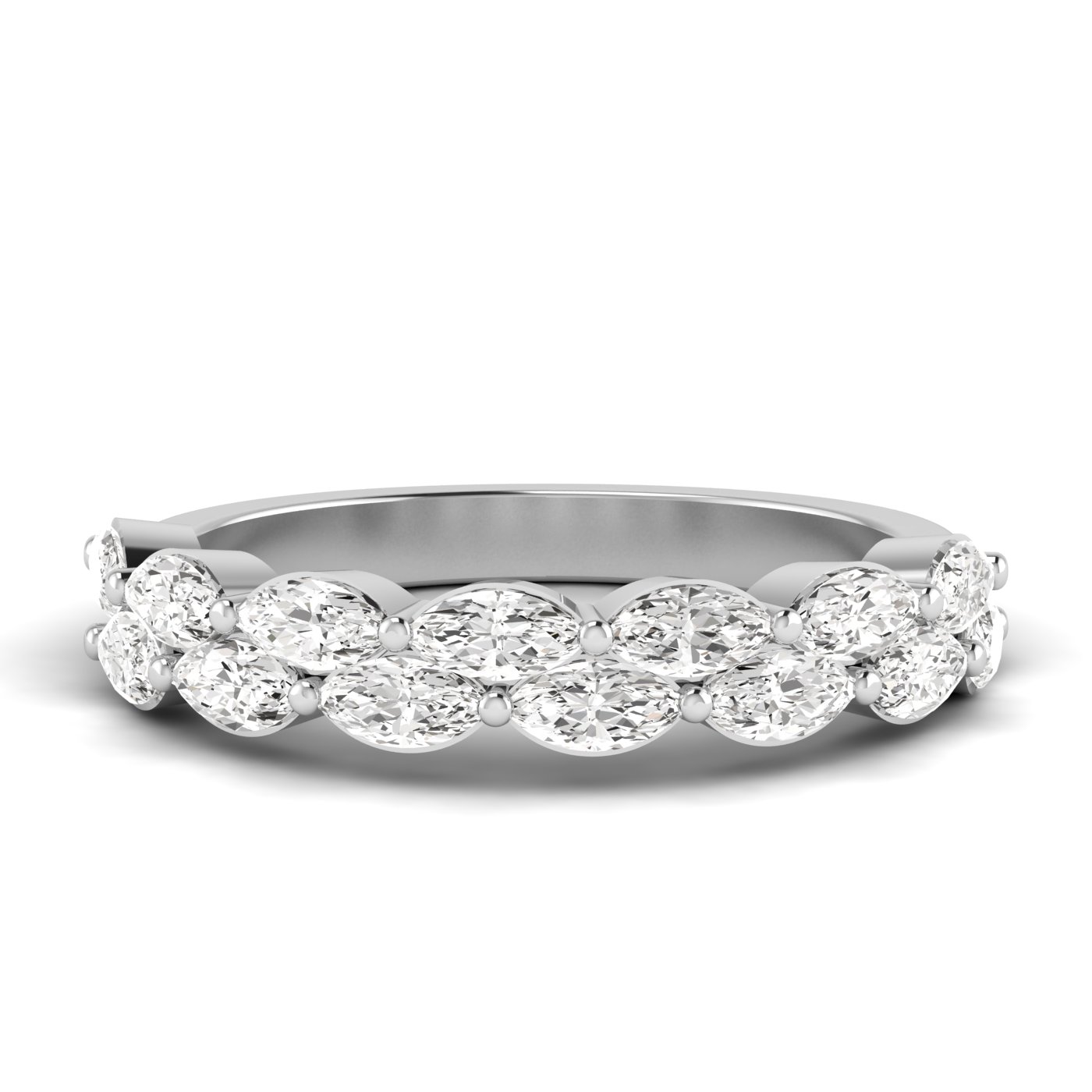 Lab Diamond Marquise Stackable Band 1 Ctw.