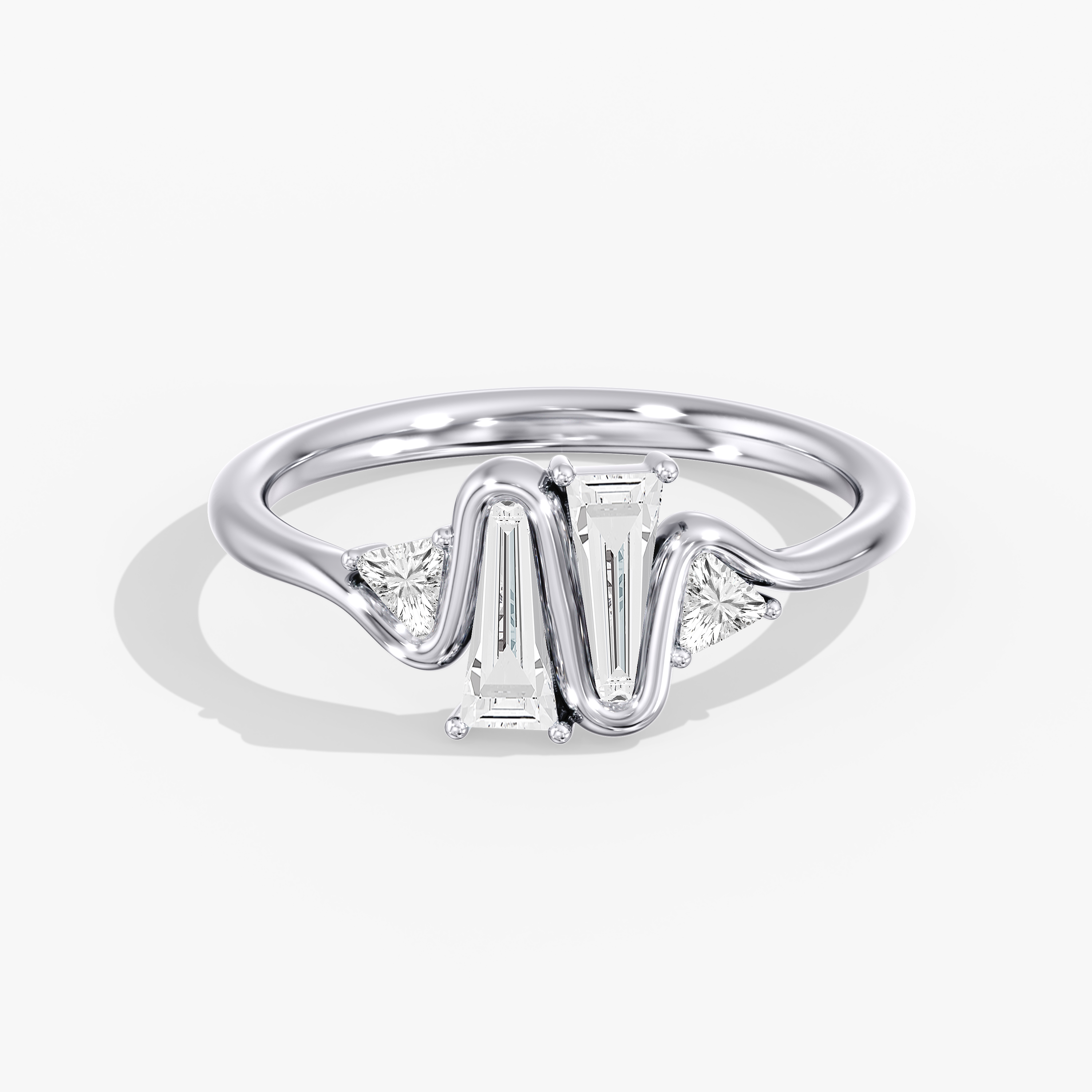 Lab Diamond Tapered Baguette Ring 4/5 Ctw.
