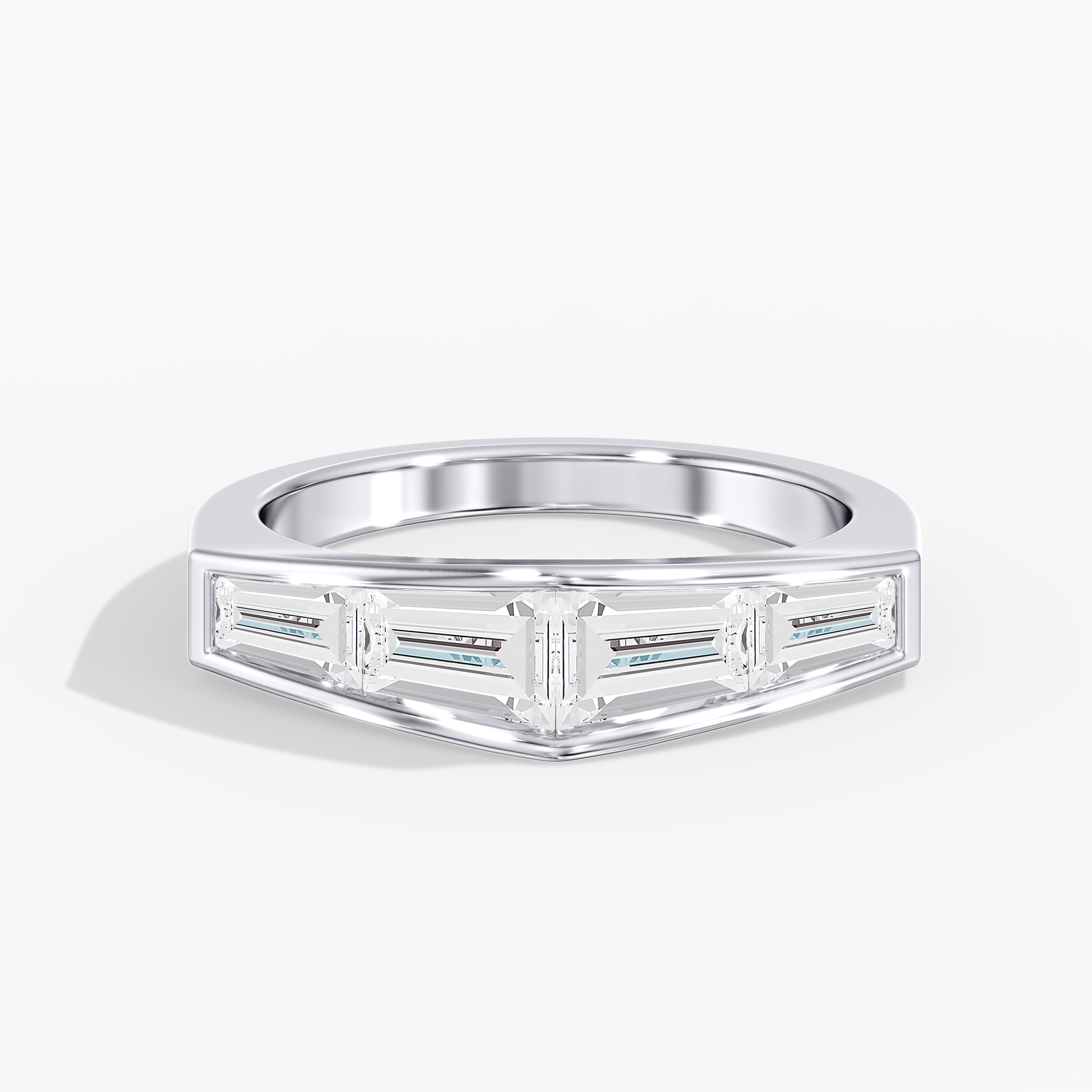 Lab Diamond Tapered Baguette Ring 2 Ctw.