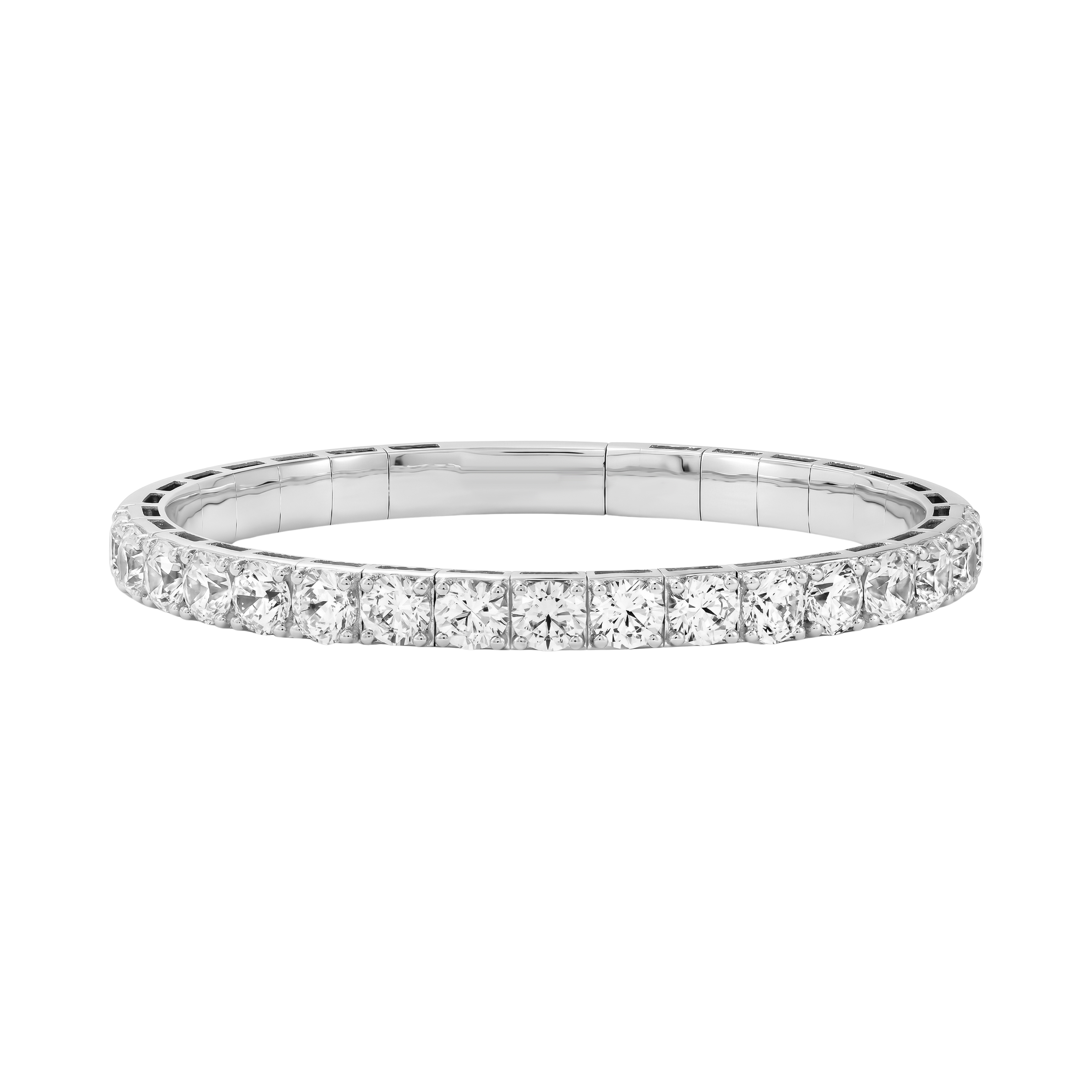 10 CTW LGD Flexible Half Bangle