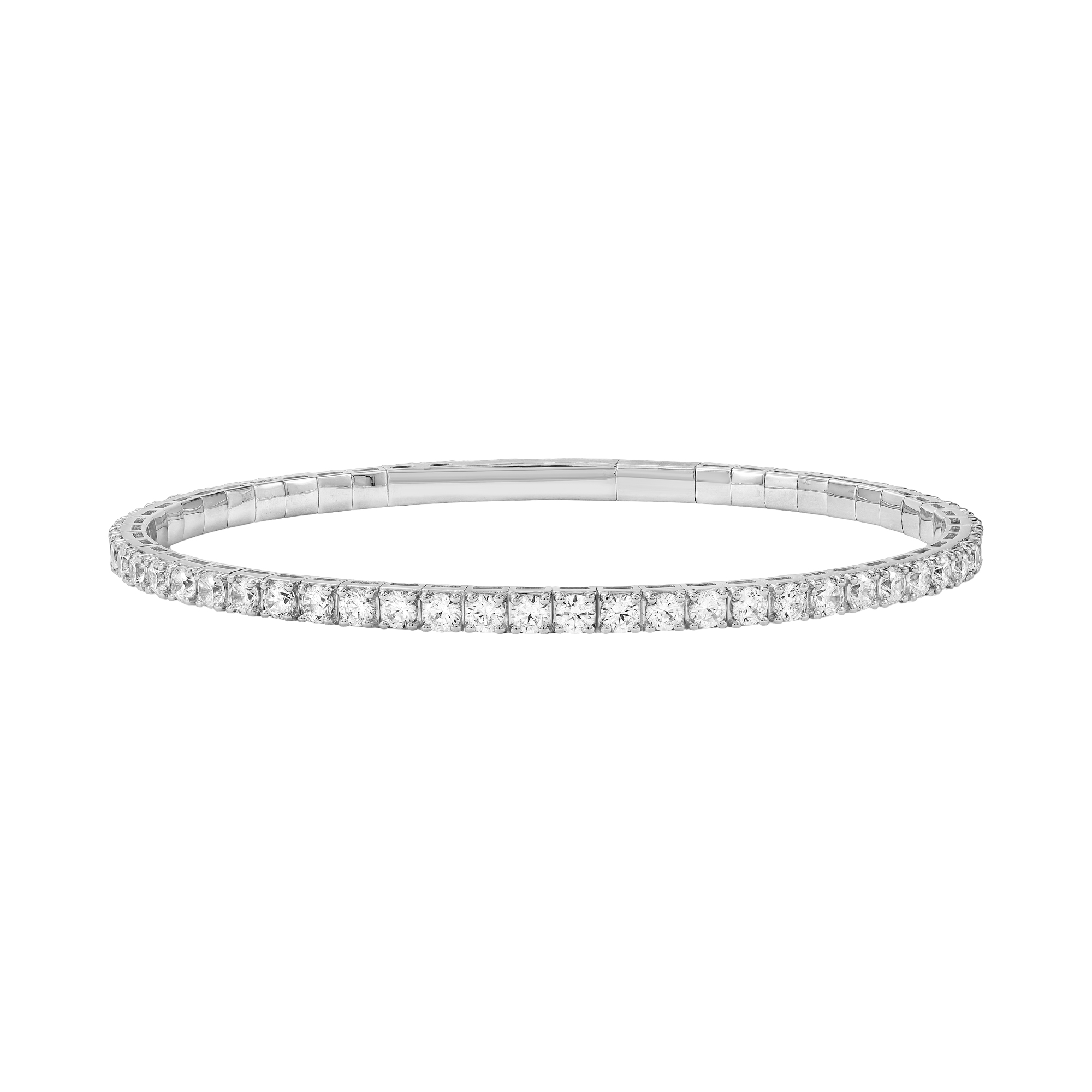 5 CTW Lab-Grown Diamond Flexible Bangle
