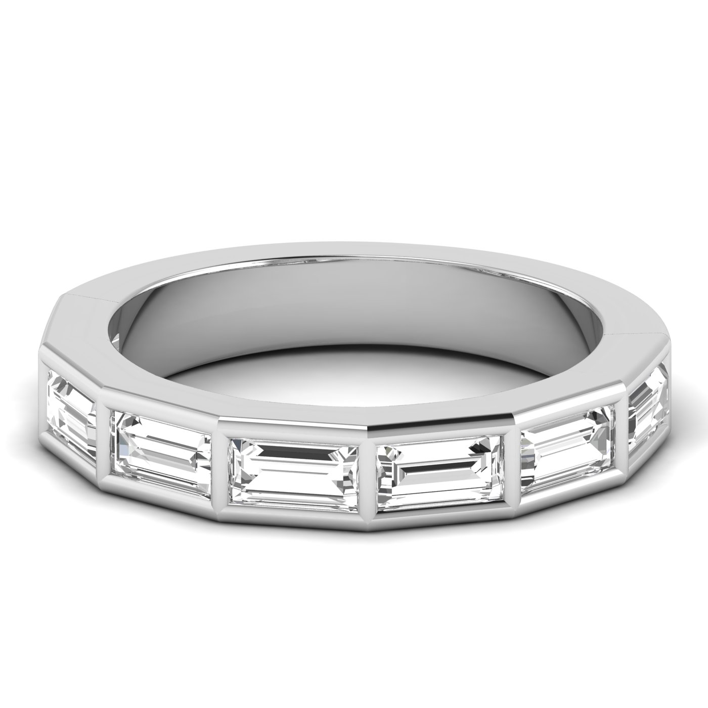 Lab Diamond Baguette Stackable Band 1 1/2 Ctw.