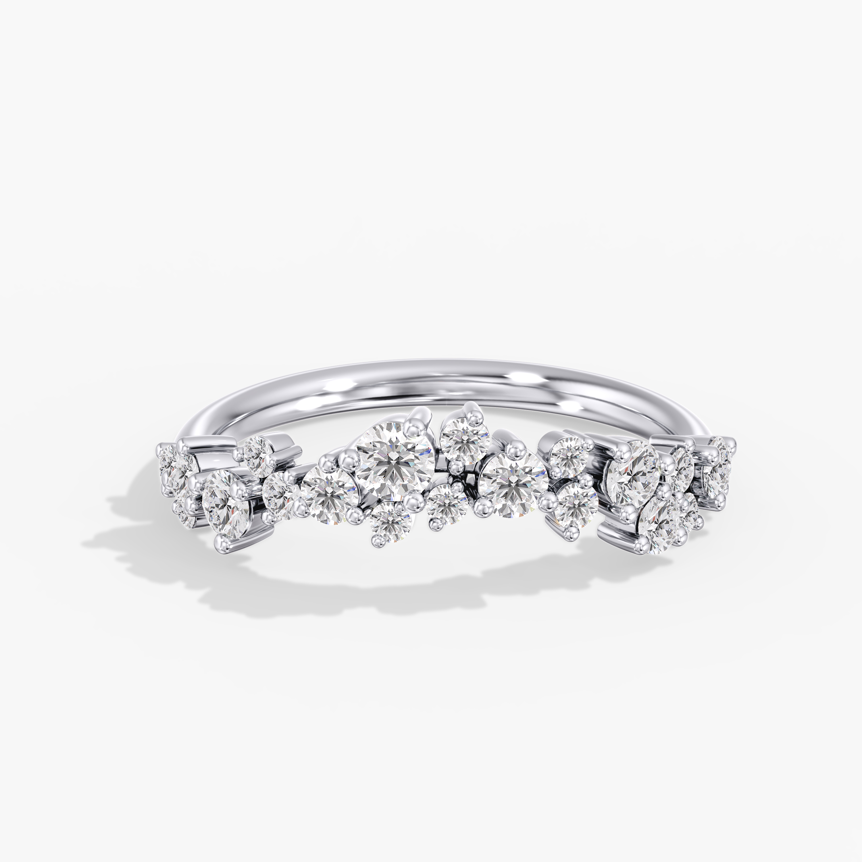 Lab Diamond Scattered Fashion Ring 1/2 Ctw.