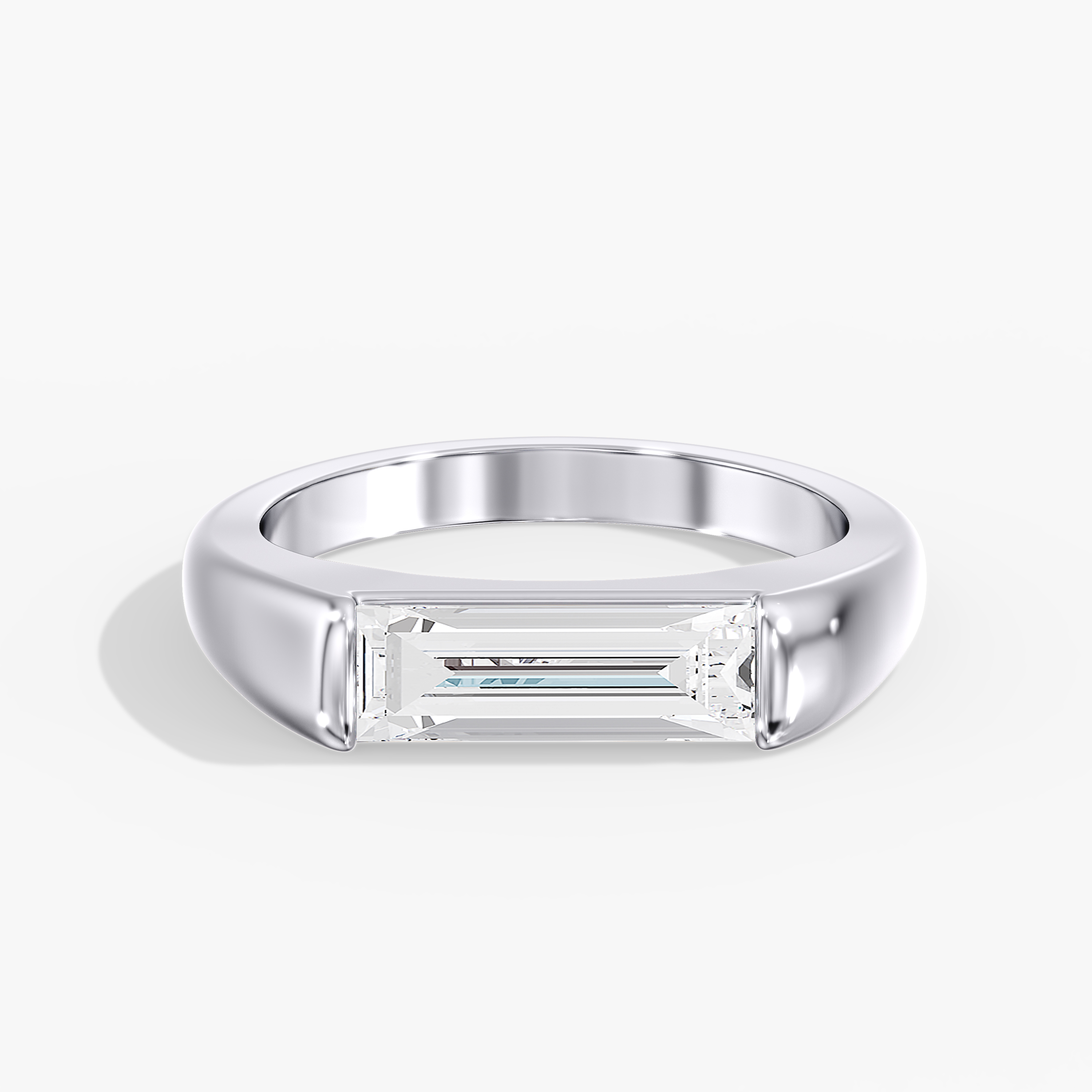 Lab Diamond Elongated Baguette Ring 1 1/2 Ct.