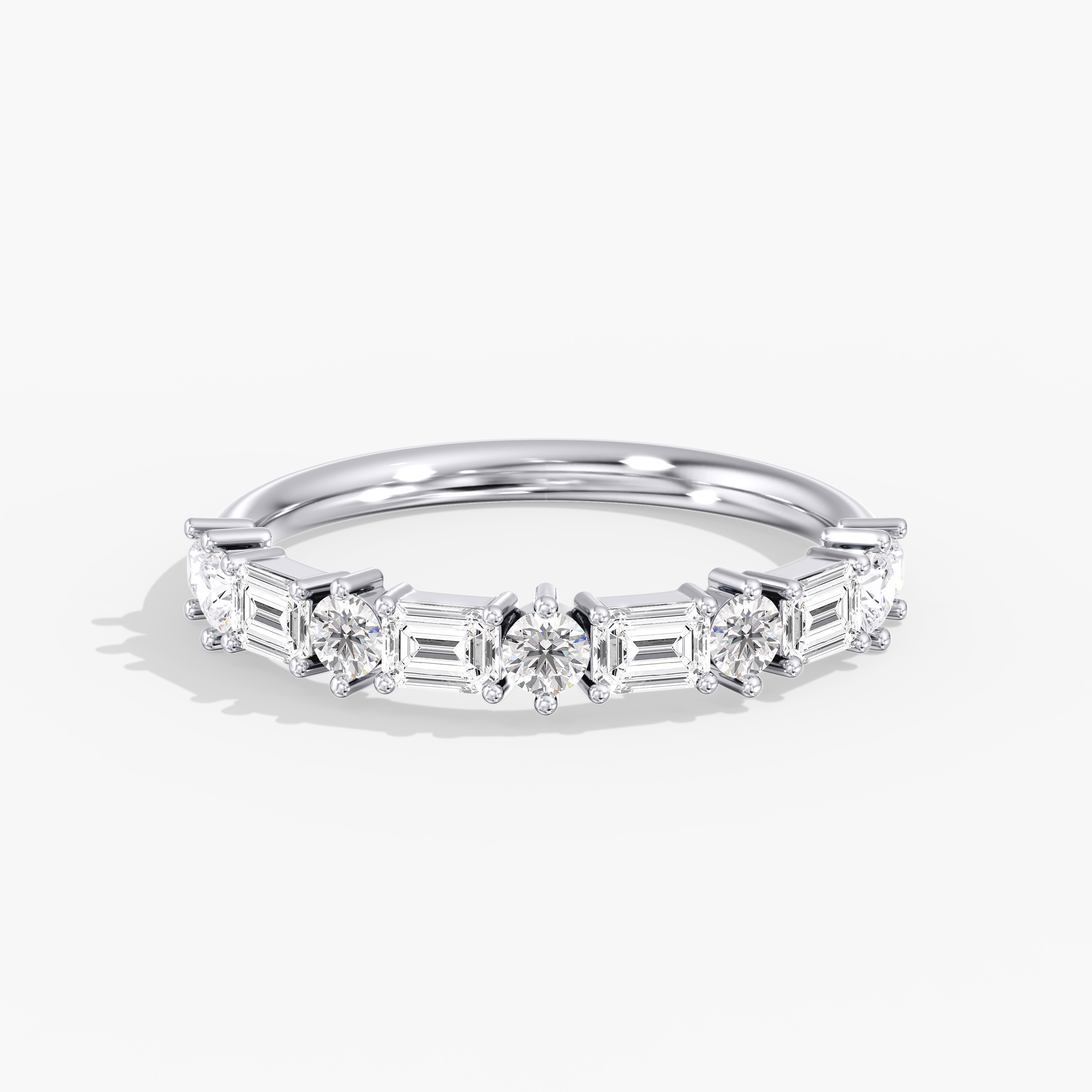 Lab Diamond Alternating Band 1 Ctw.
