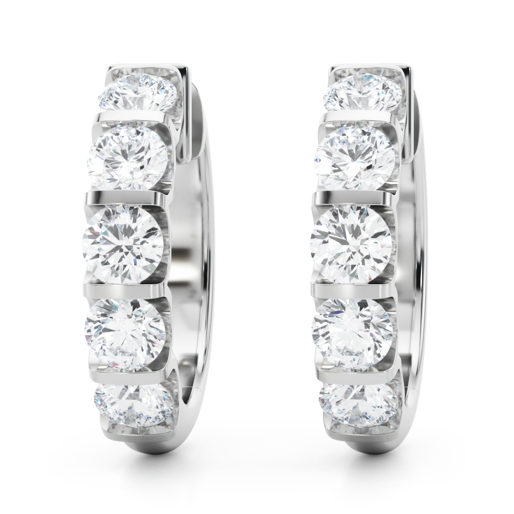 Lab-Grown Diamond Hoop Earrings