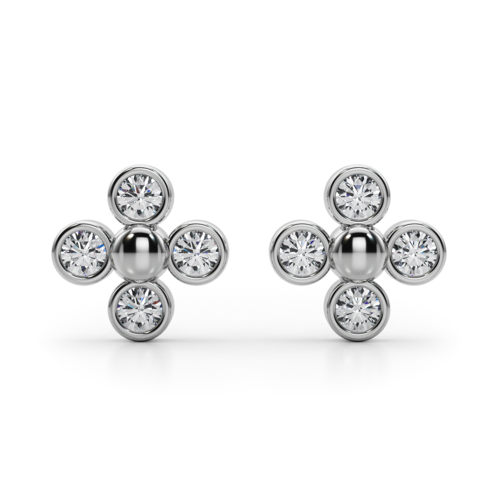 40414-1/4 EARRINGS CLUSTER