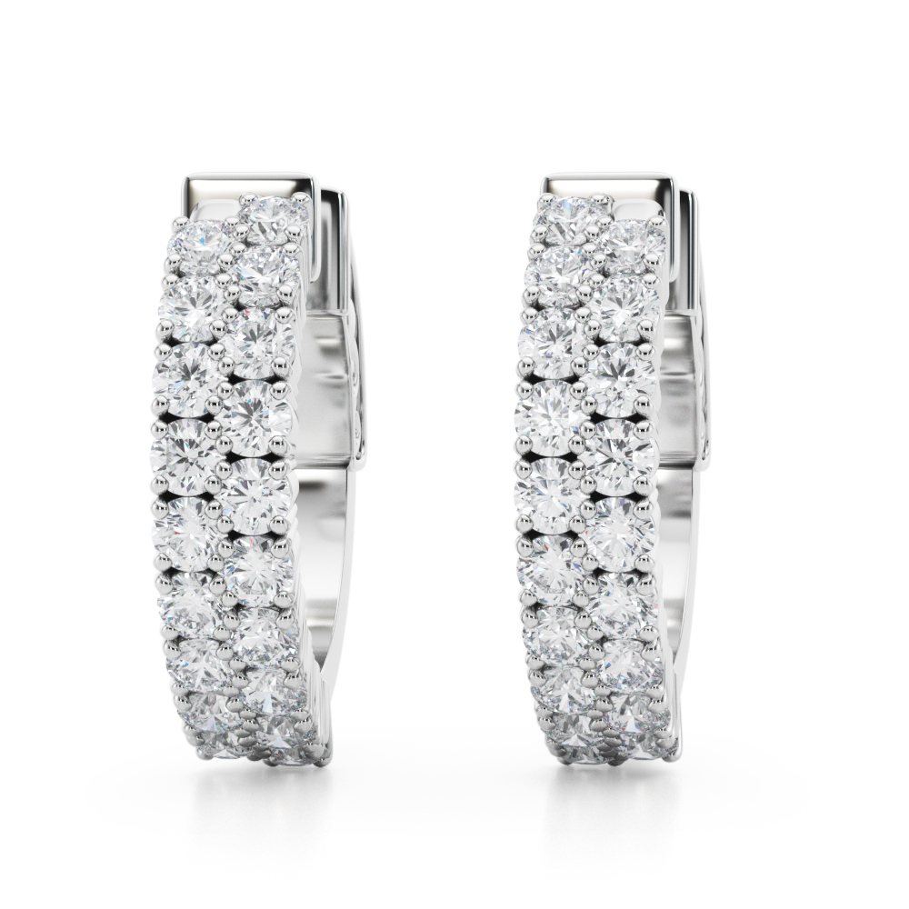 Double Row Hoop Earrings