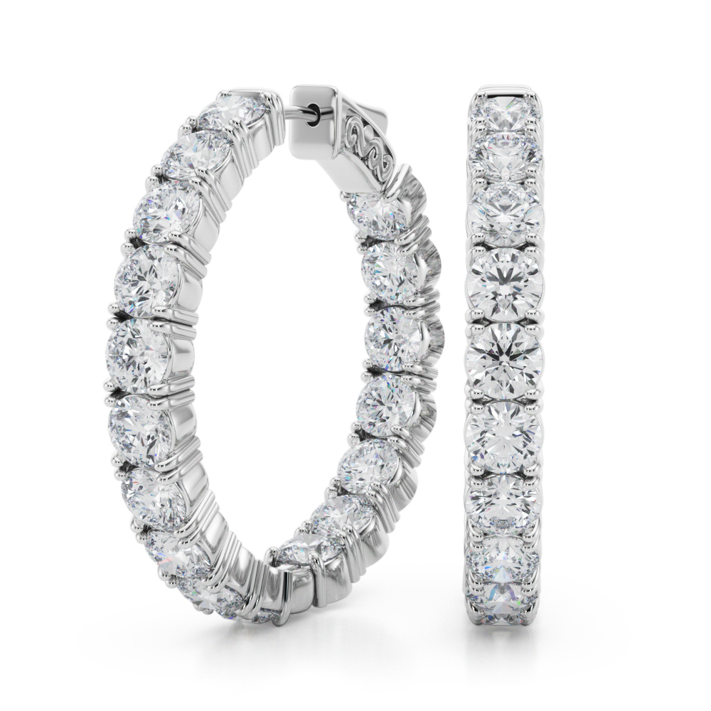 Inside Outside Hoop Earrings
