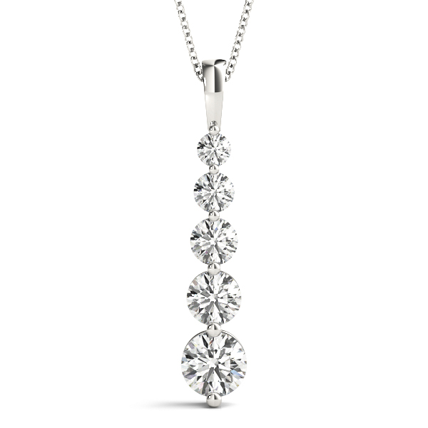 Lab-Grown Diamond 5-Stone Graduating Pendant
