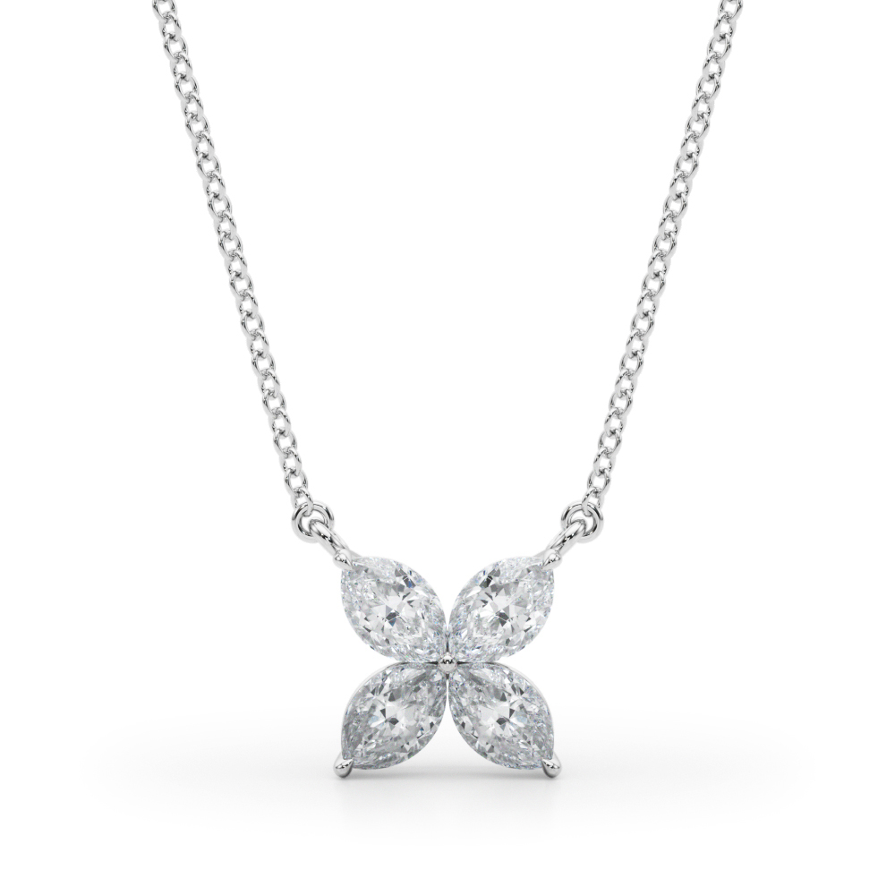 Marquise Flower Pendants
