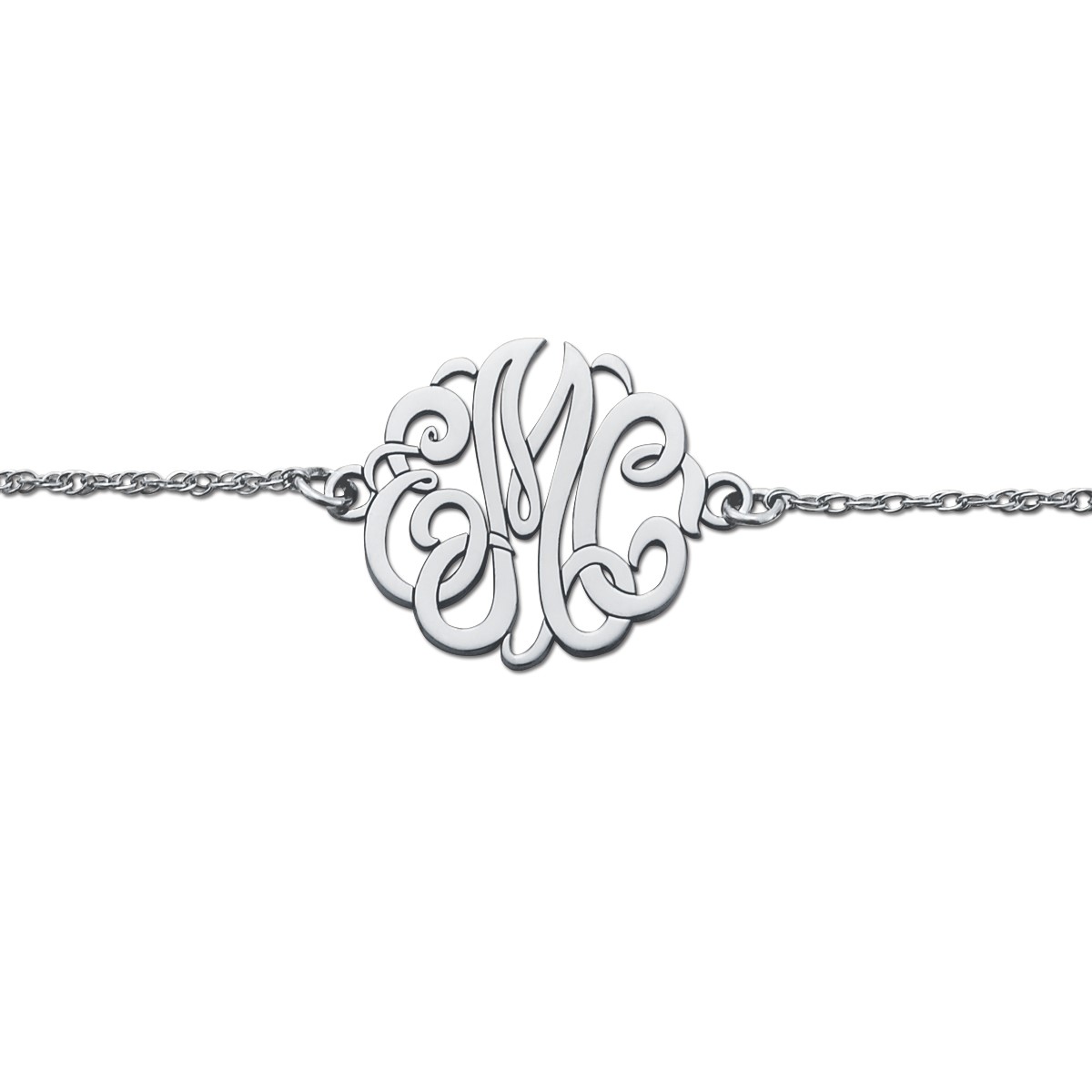 20MM Initial Monogram Bracelet