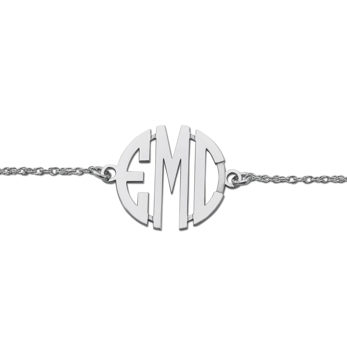 20mm 3 Initial Monogram Necklaces