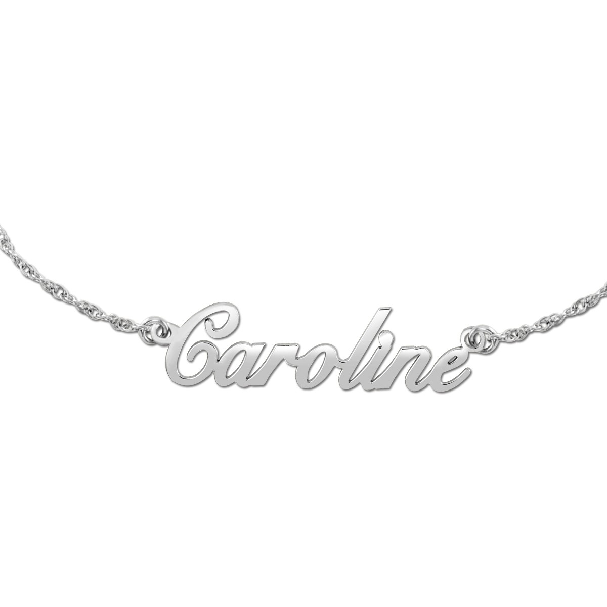 Polished Nameplate Necklaces