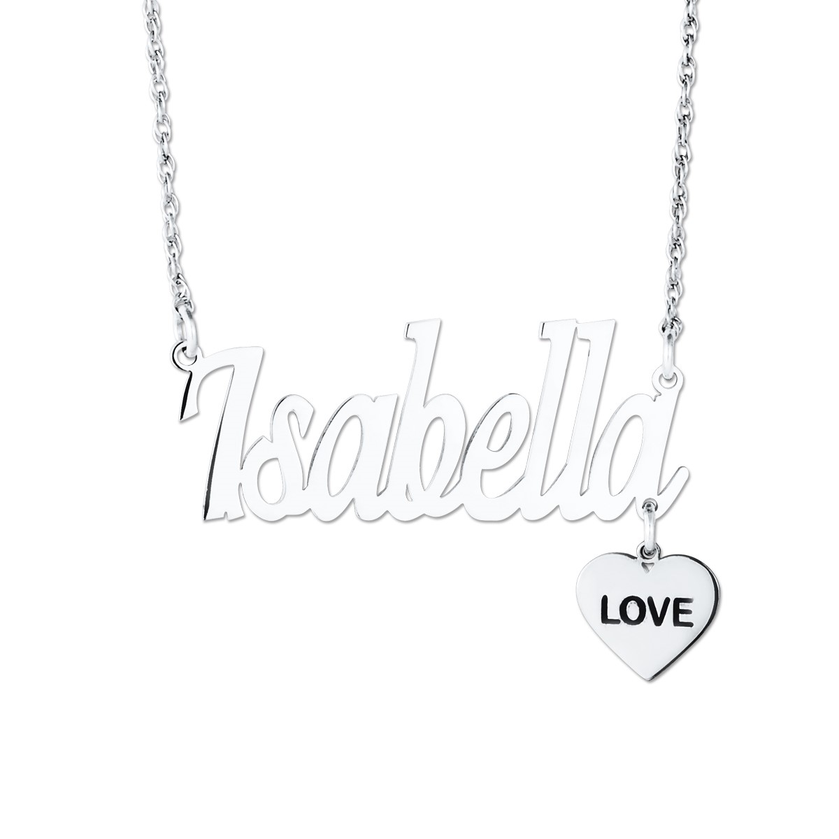 Personalized Script Nameplate Necklace