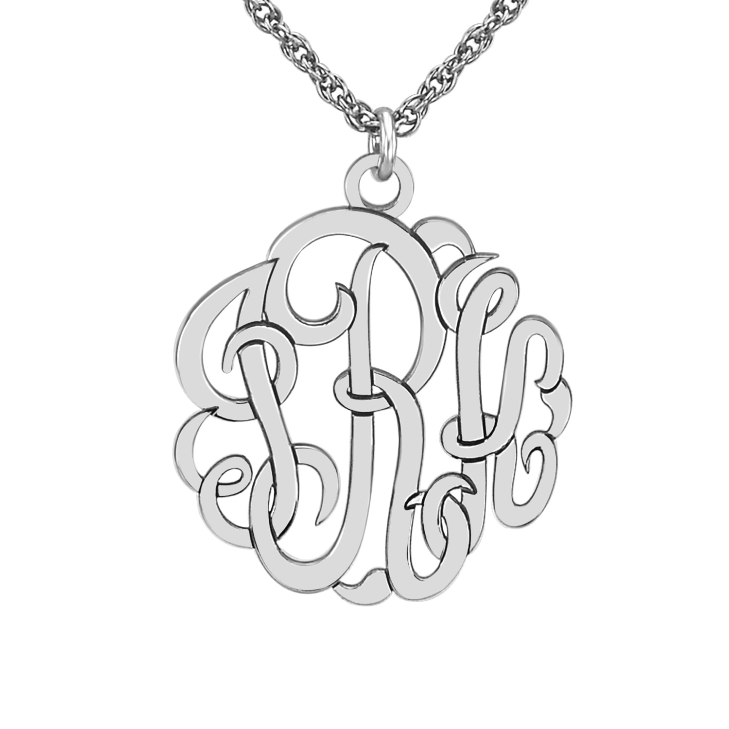 Classic Monogram Personalized Pendant Necklace