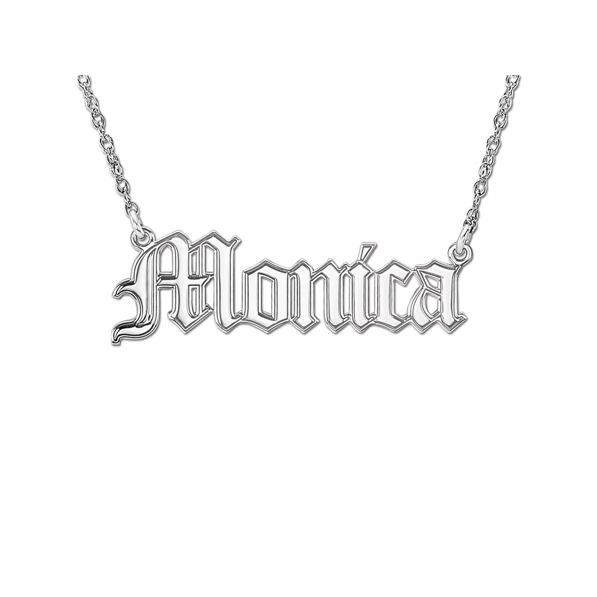 Polished Nameplate Necklaces