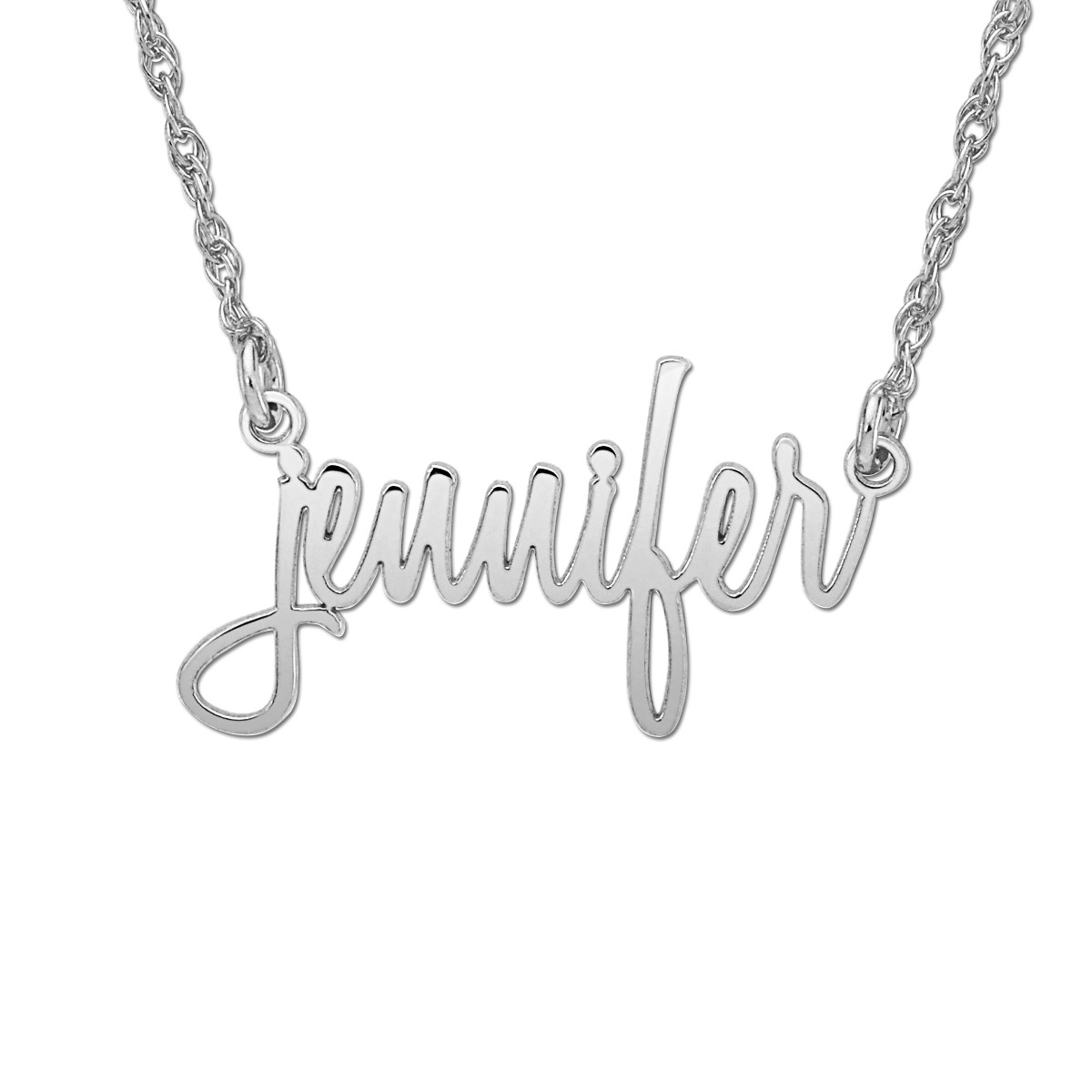 Monogramed Initial Name Pendant Necklace
