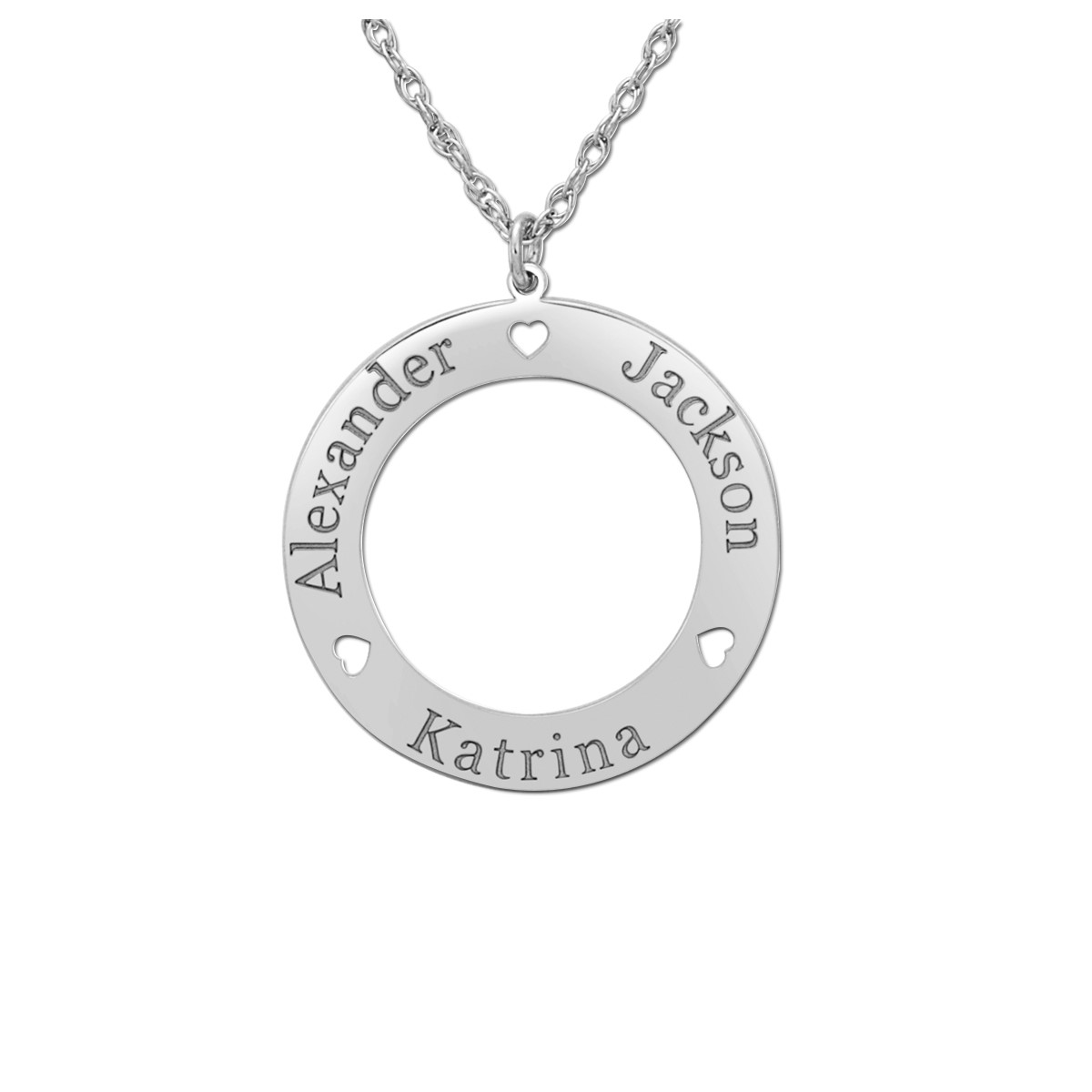 Engravable Loop Pendant Necklace