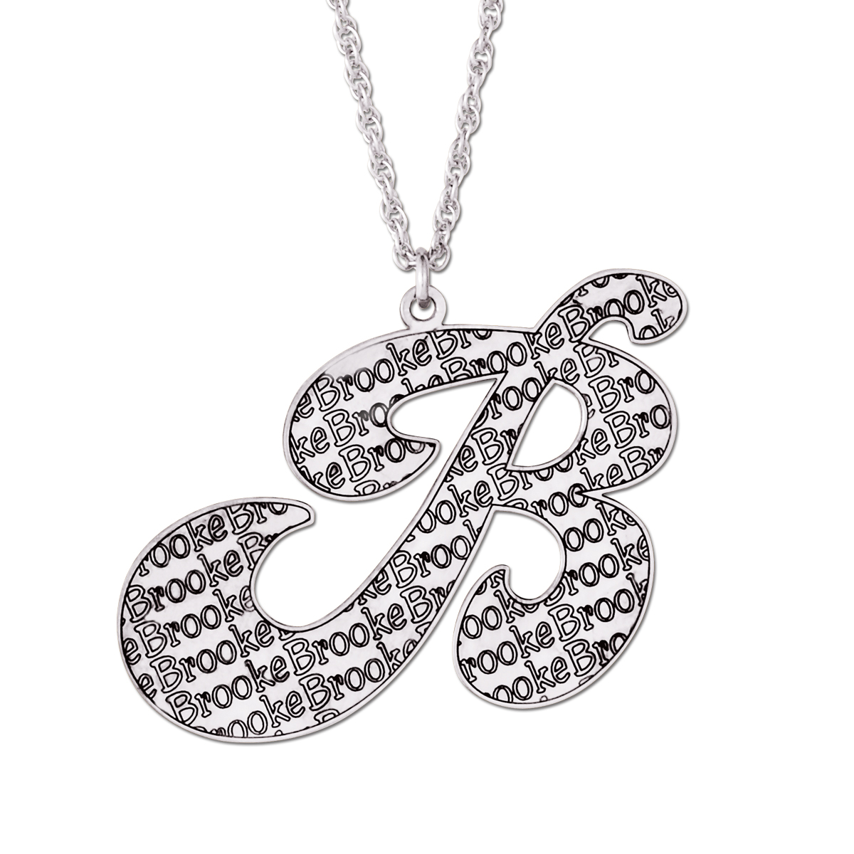 INITIAL WITH NAME ON BACKGRO