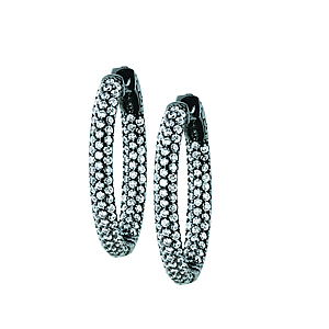 2021  30MM OVAL PAVE INSIDE OUT