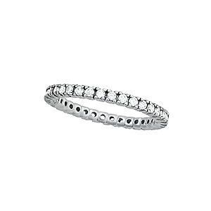 3009  1 ROW ETERNITY  WHT. RHODIUM