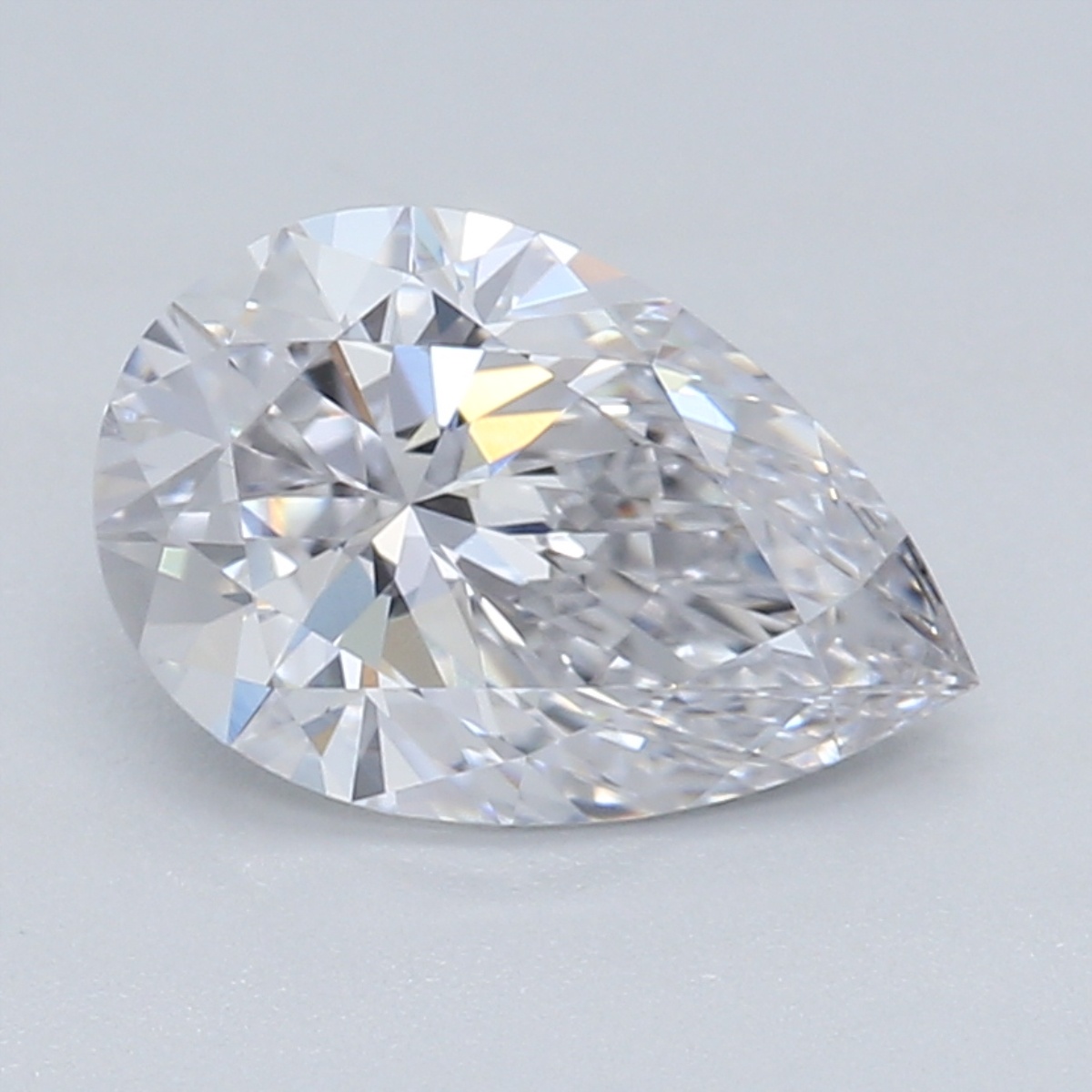 0.78 carat pear lab-grown diamond