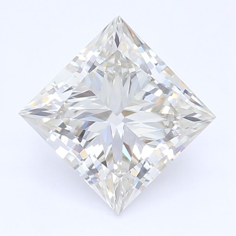 0.79 carat princess lab-grown diamond