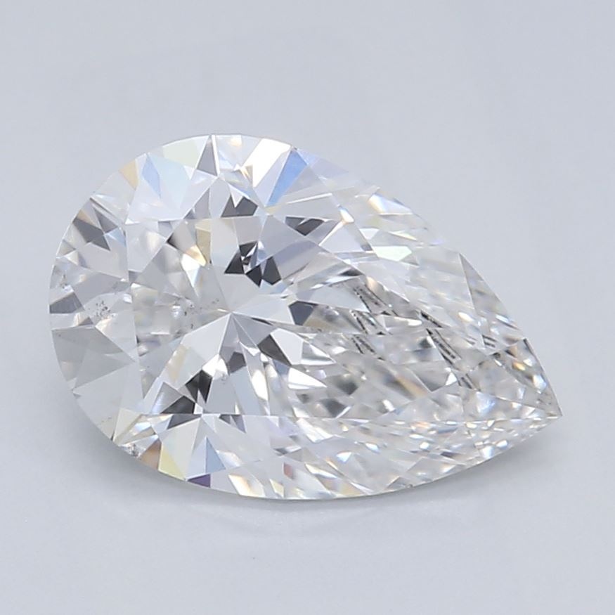 0.86 carat pear lab-grown diamond