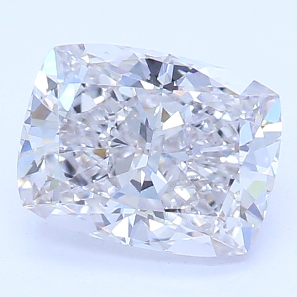 0.67 carat cushion lab-grown diamond
