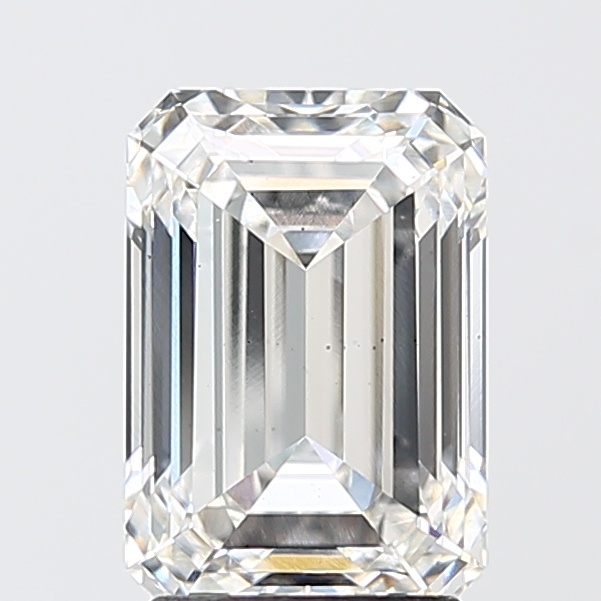 2.58 carat emerald lab-grown diamond