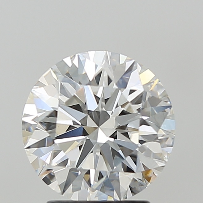 2.59 carat round lab-grown diamond