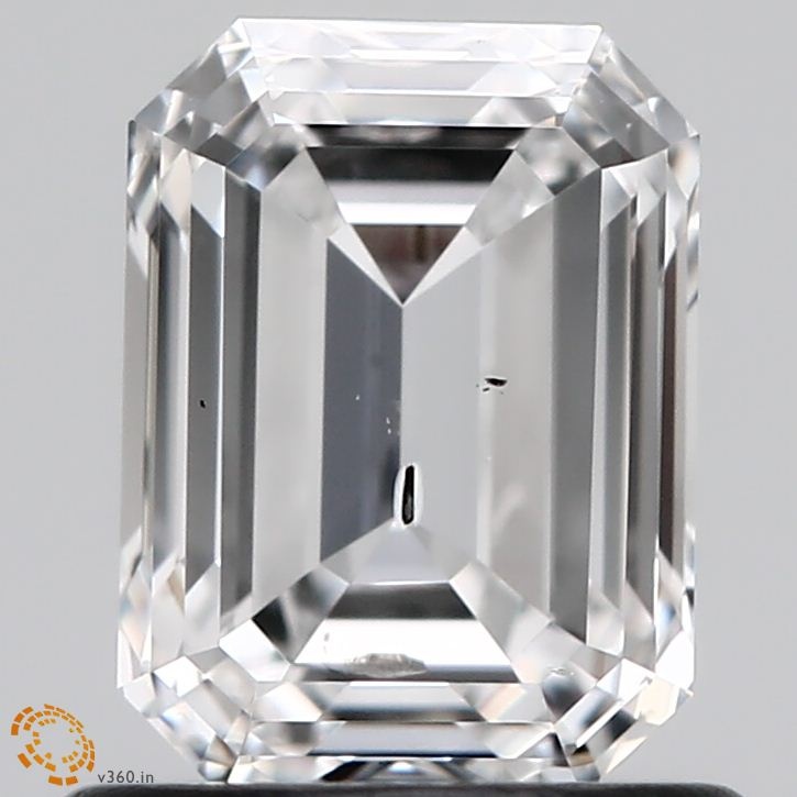 0.97 carat emerald lab-grown diamond
